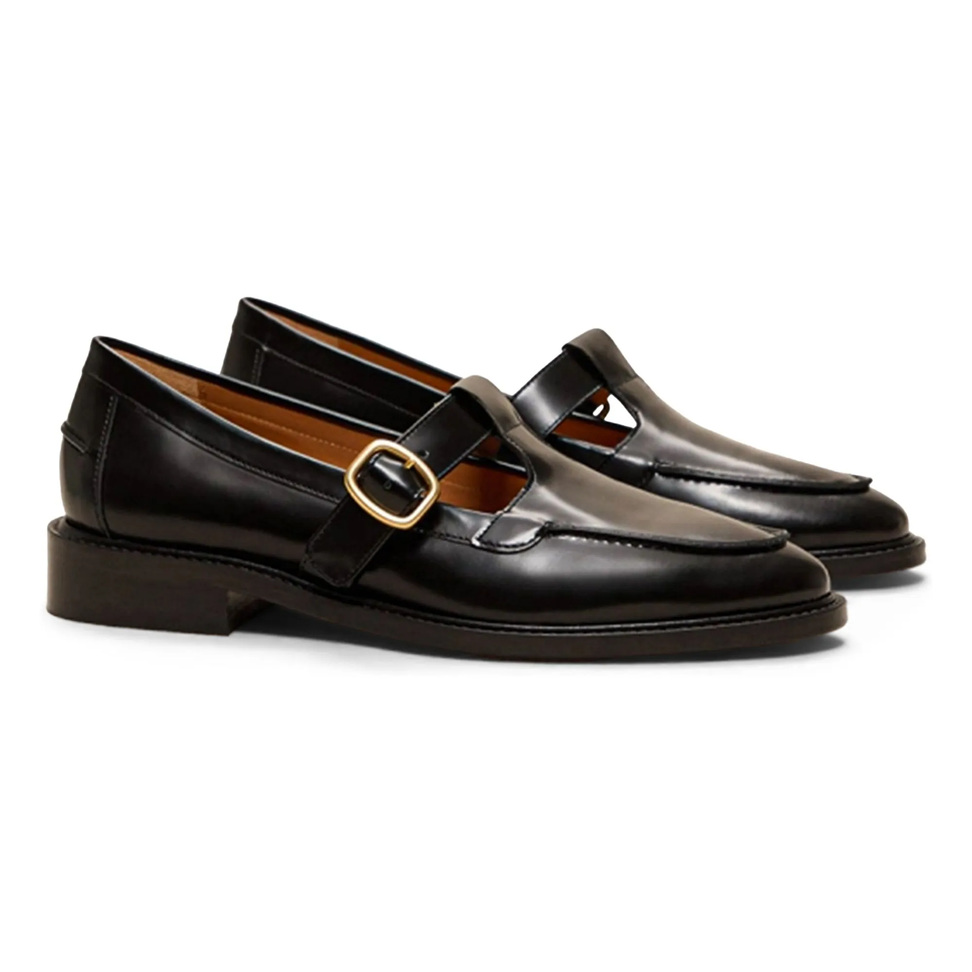 Rivecour Black Moccasins N°84 Glacé Leather