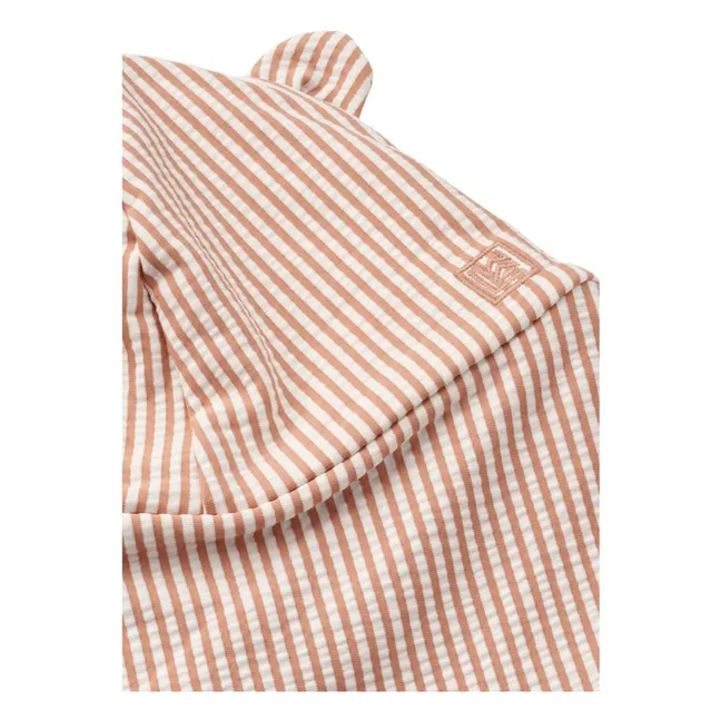 Senia Seersucker Recycled Fiber Cap | Terracotta