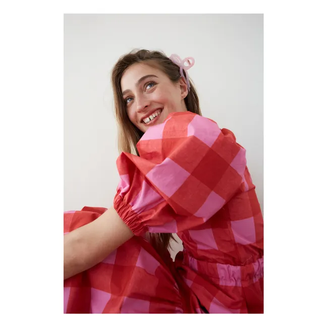 Kleid Joy Kariert | Rot