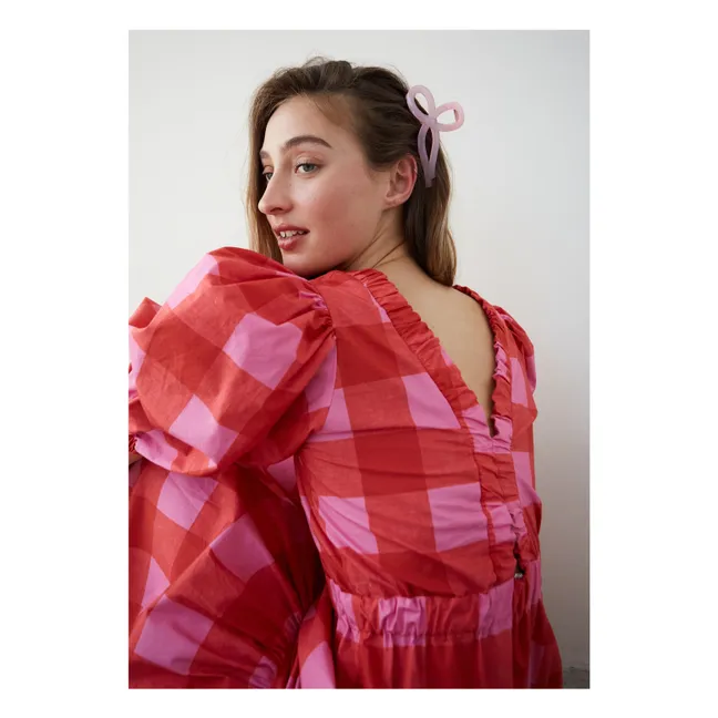 Kleid Joy Kariert | Rot