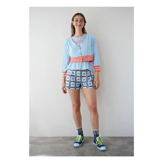 Star Crab Organic Cotton Shorts | Blue