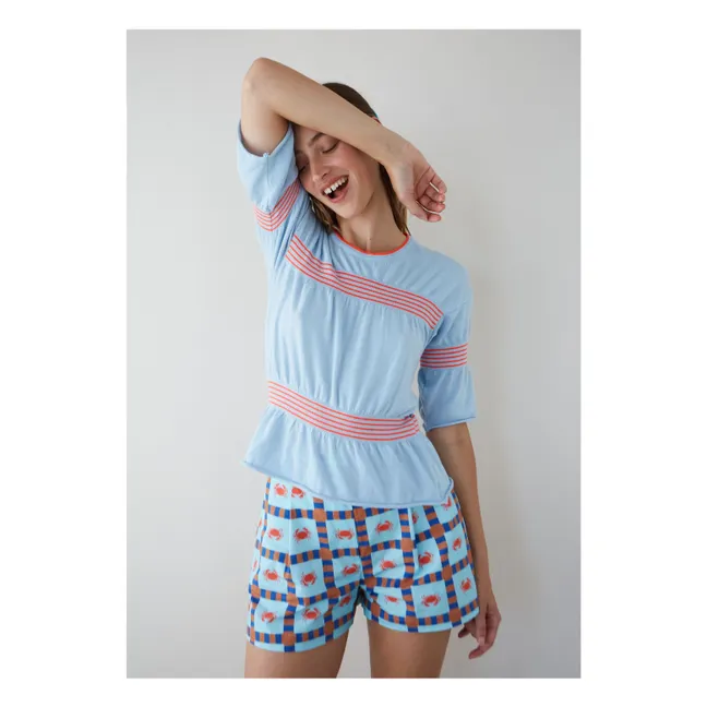 Star Crab Organic Cotton Shorts | Blue