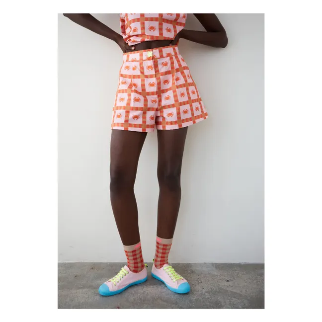 Pantalones cortos Star Crab Algodón orgánico | Rosa