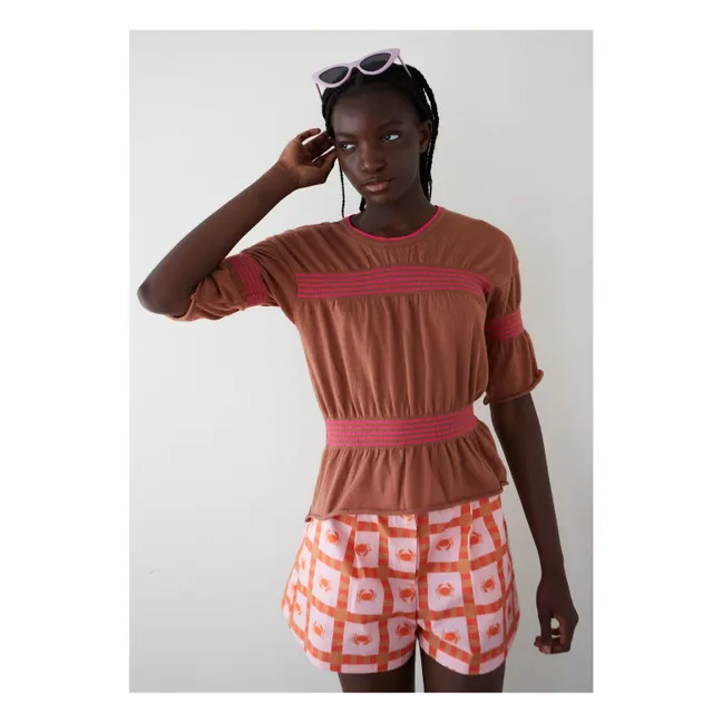 Pantalones cortos Star Crab Algodón orgánico | Rosa