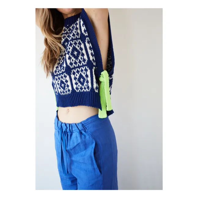Pull Sans Manches Gusto | Bleu marine