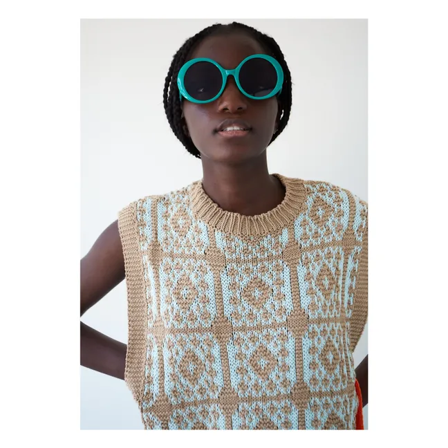 Jersey sin mangas Gusto | Beige