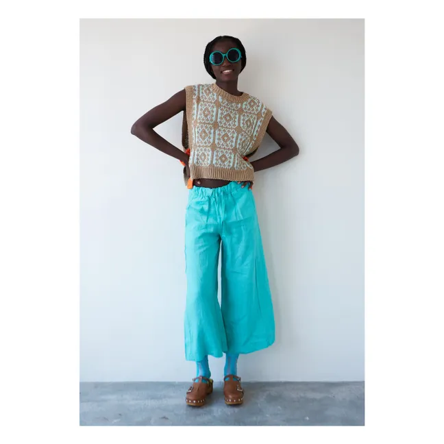 Pull Sans Manches Gusto | Beige