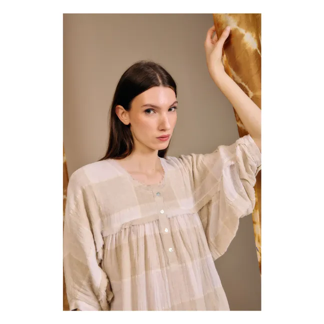 Sisalde Linen and Cotton Dress | Sand
