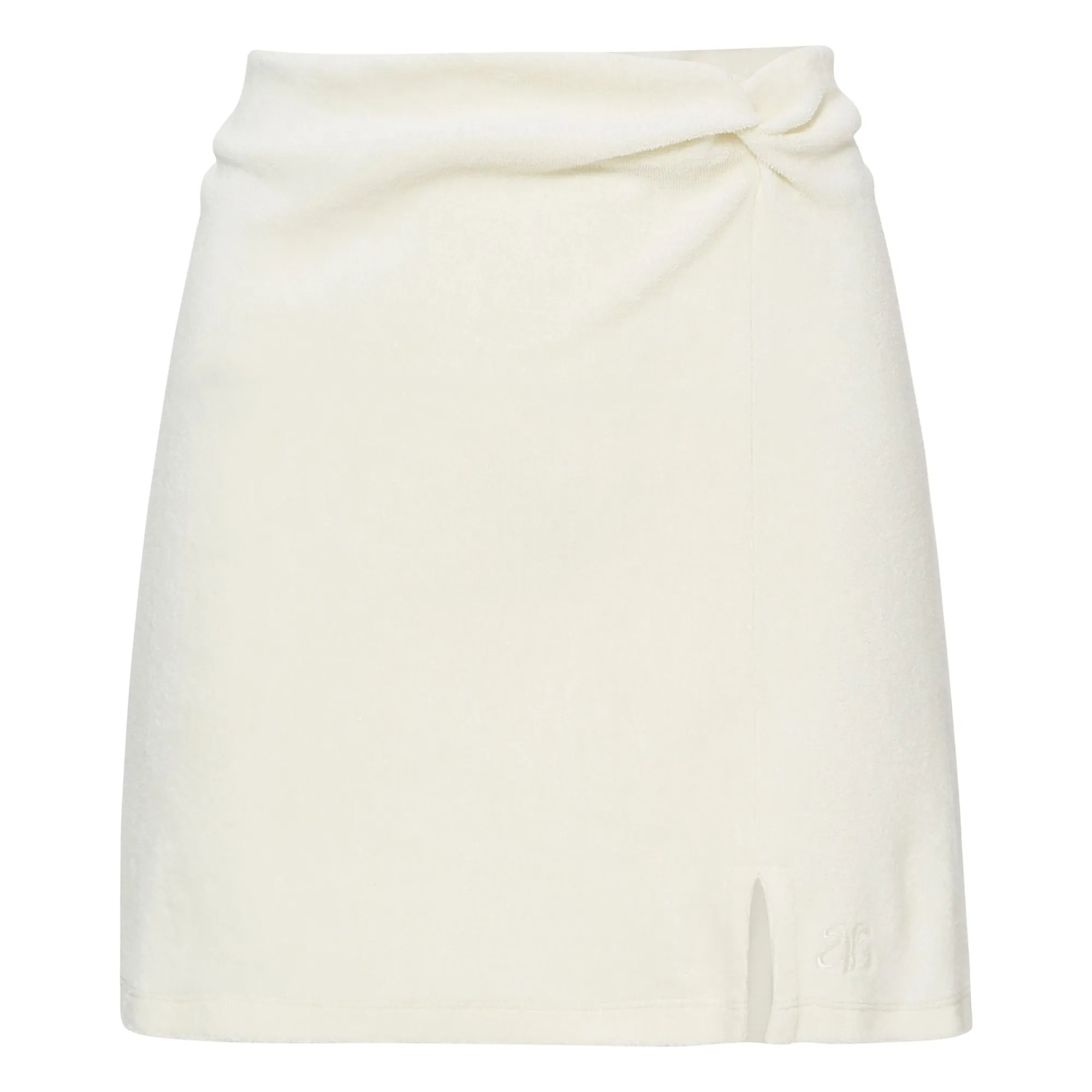 Alma Deia Off White Organic Cotton Terry Skirt