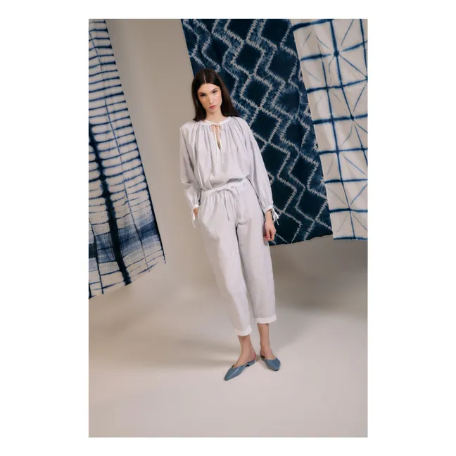 Bluse Ondina Gestreift | Blau