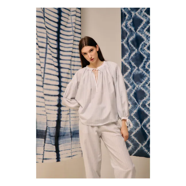 Camicetta a righe Ondina | Blu