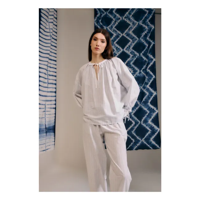 Camicetta a righe Ondina | Blu