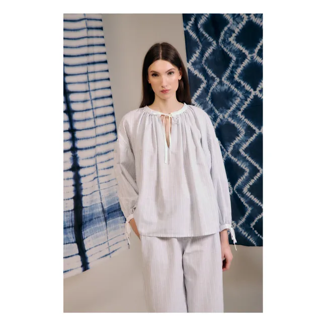 Camicetta a righe Ondina | Blu