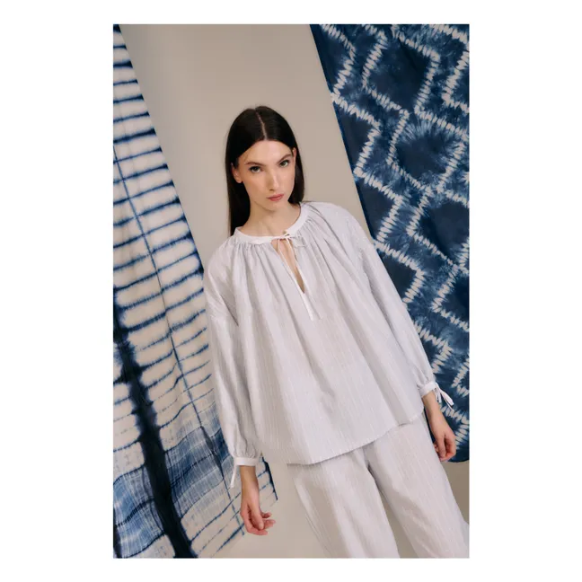Camicetta a righe Ondina | Blu