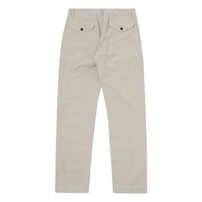 Pantalón Chino Militar Rayas | Gris