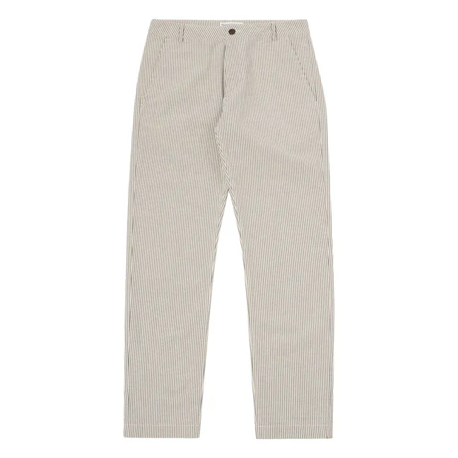 Pantalón Chino Militar Rayas | Gris