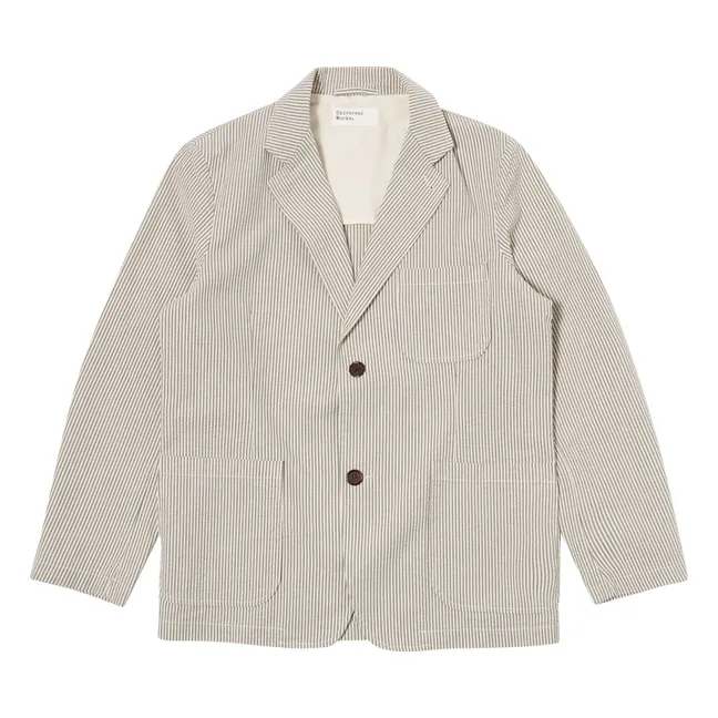 Derby-Jacke Streifen | Grau