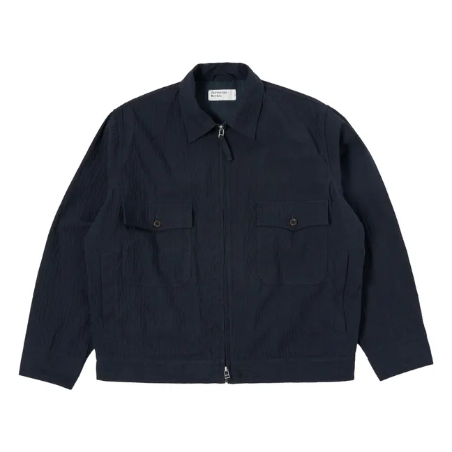 E130 Giacca in cotone riciclato Ospina | Blu marino