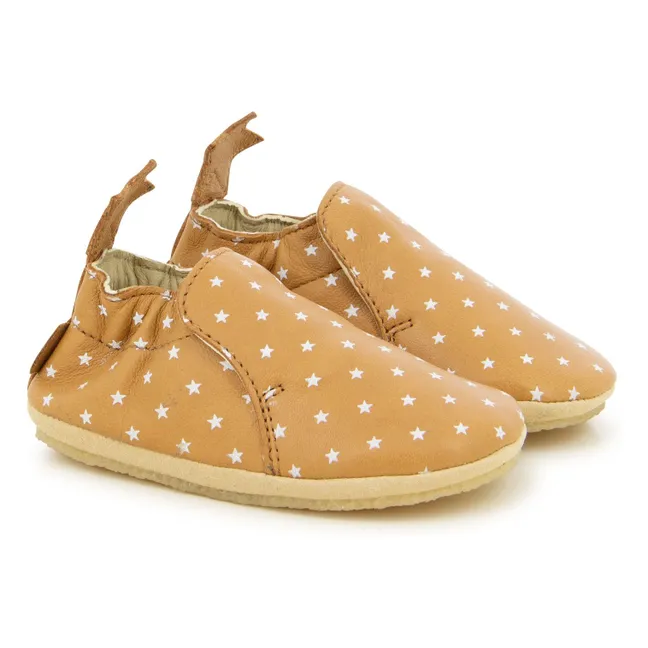 Babyschuhe Doudou Star | Kamelbraun