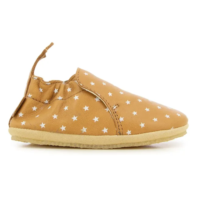 Babyschuhe Doudou Star | Kamelbraun