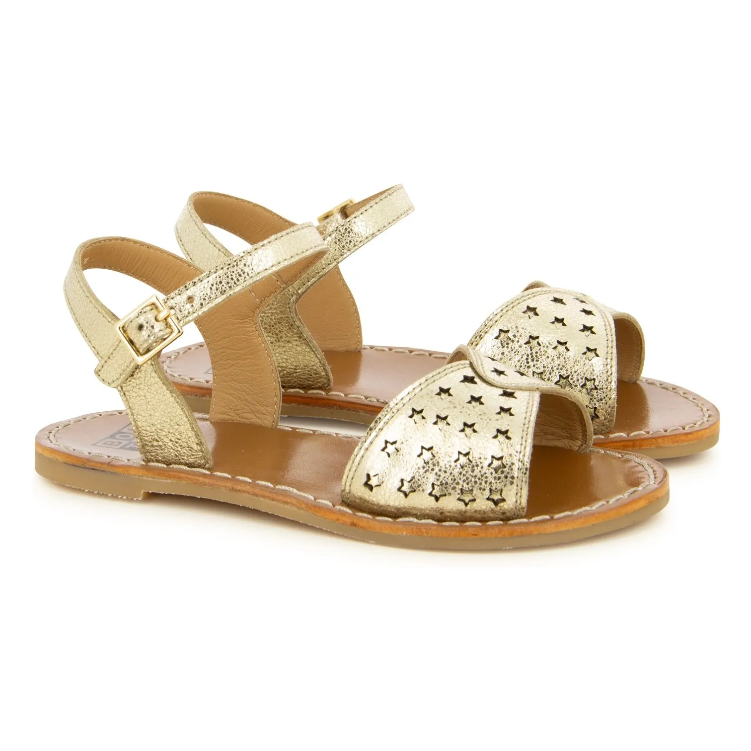 Sandy Perfos Sandals | Gold- Product image n°0