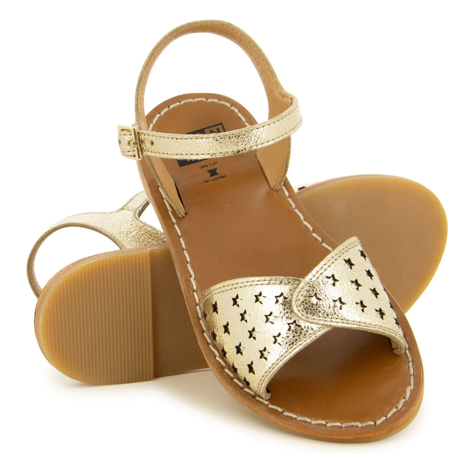 Sandy Perfos Sandals | Gold- Product image n°2