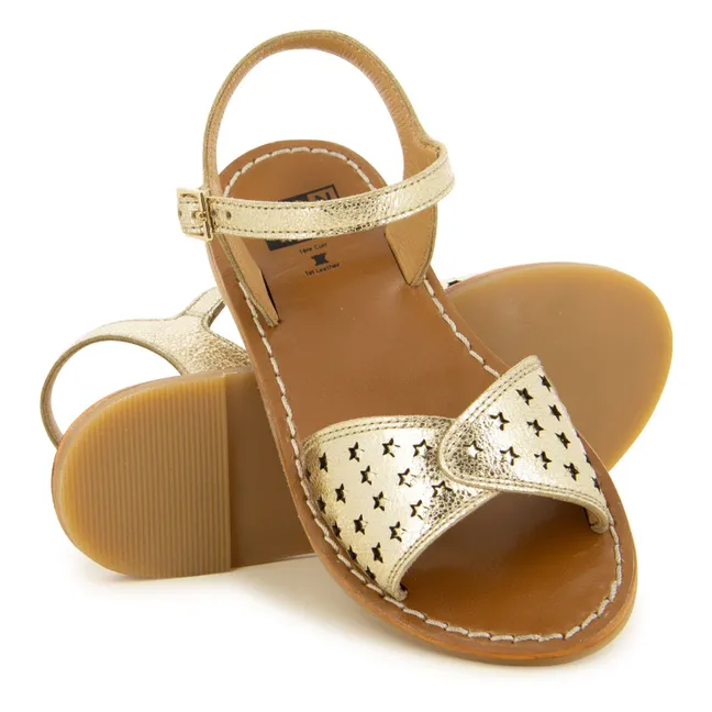 Sandalias Sandy Perfos | Dorado