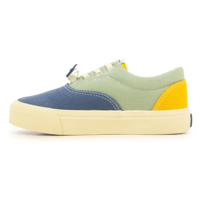 Sneaker mit elastischen Skate-Schnürsenkeln | Orange