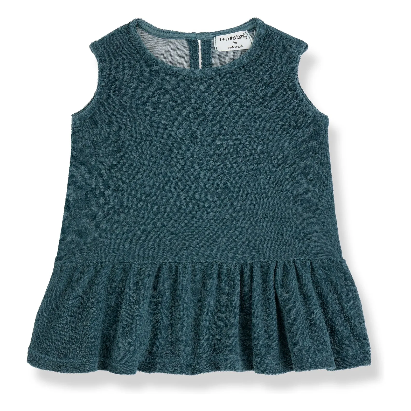 1+ In The Family Petrol Blue Venecia Eponge Dress