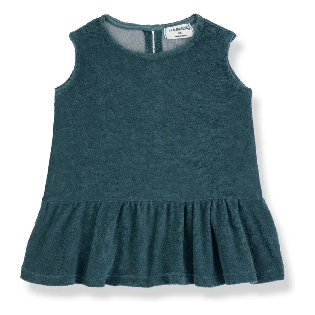 Kleid Venecia Frottee | Petroleumblau