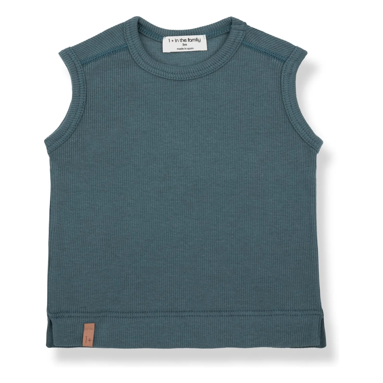1+ In The Family Petrol Blue Bernat Tank Top