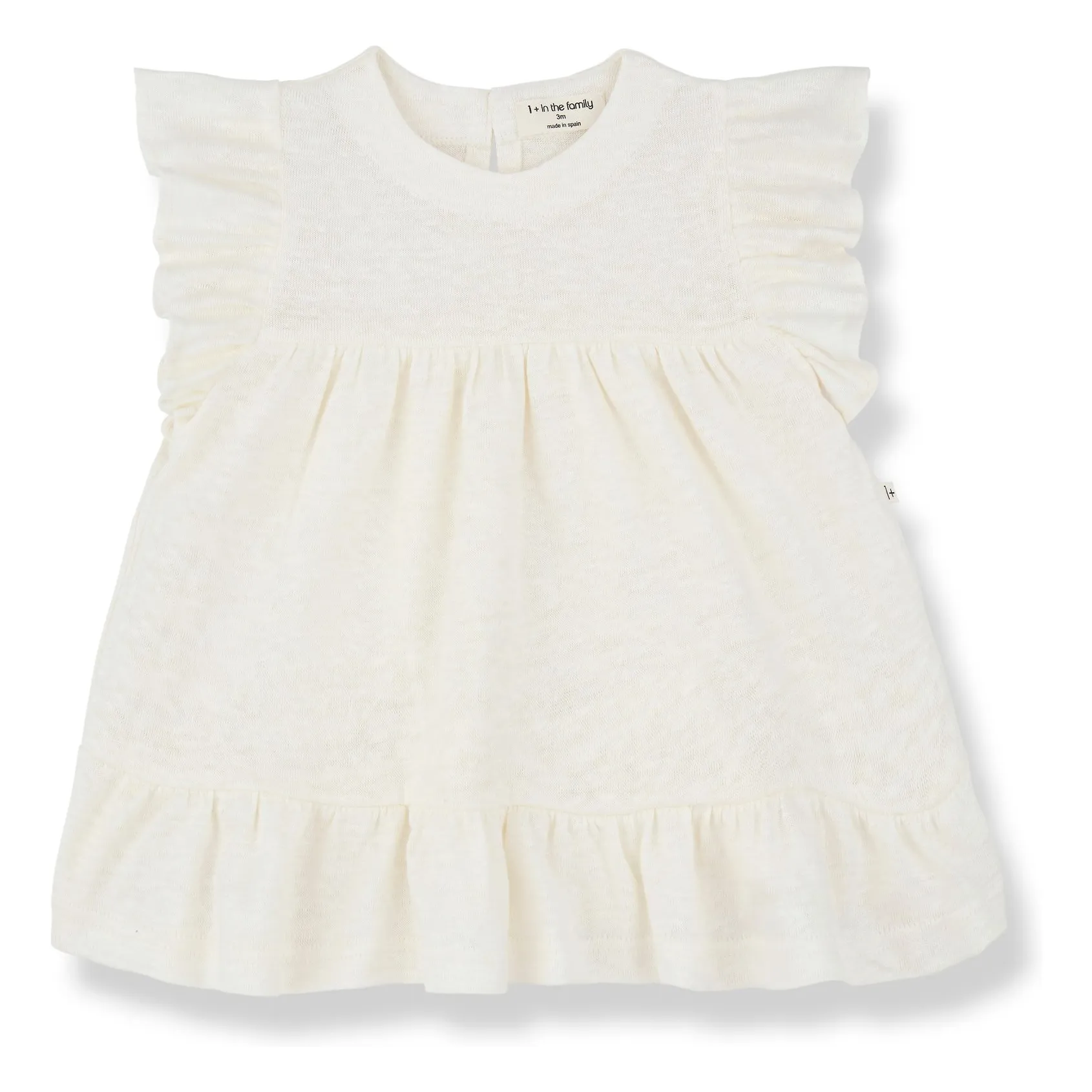 1+ In The Family White Naima Linen Dress
