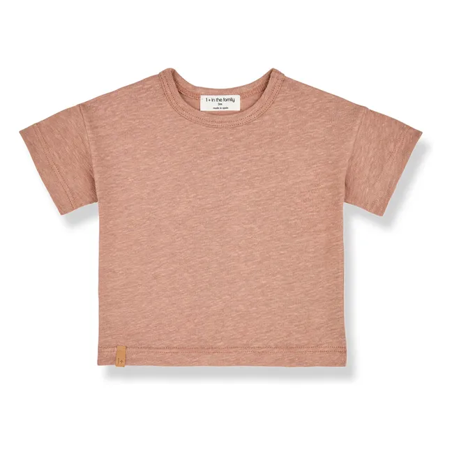 Camiseta Tintoretto de lino | Rosa Viejo