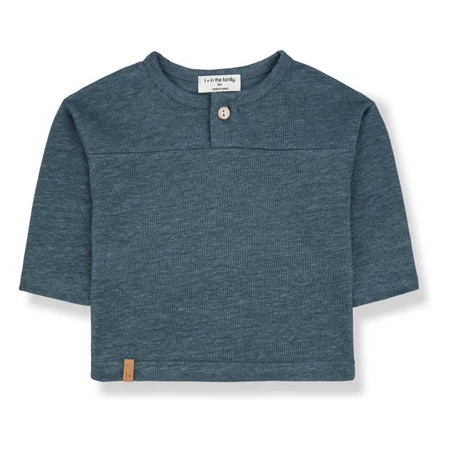 Saul Lin T-Shirt | Petroleumblau