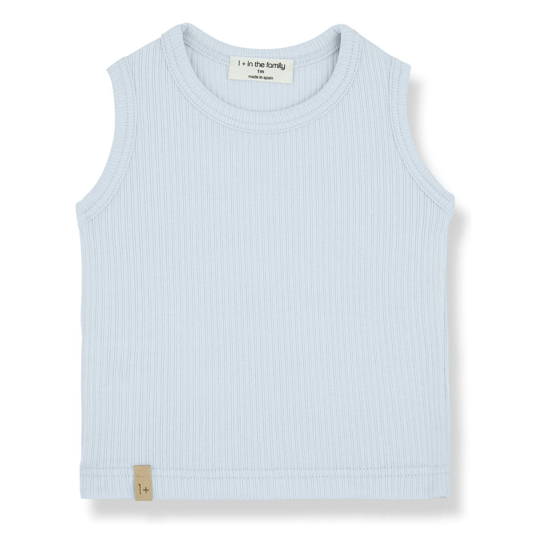 1+ In The Family Pale Blue Boi Tank Top