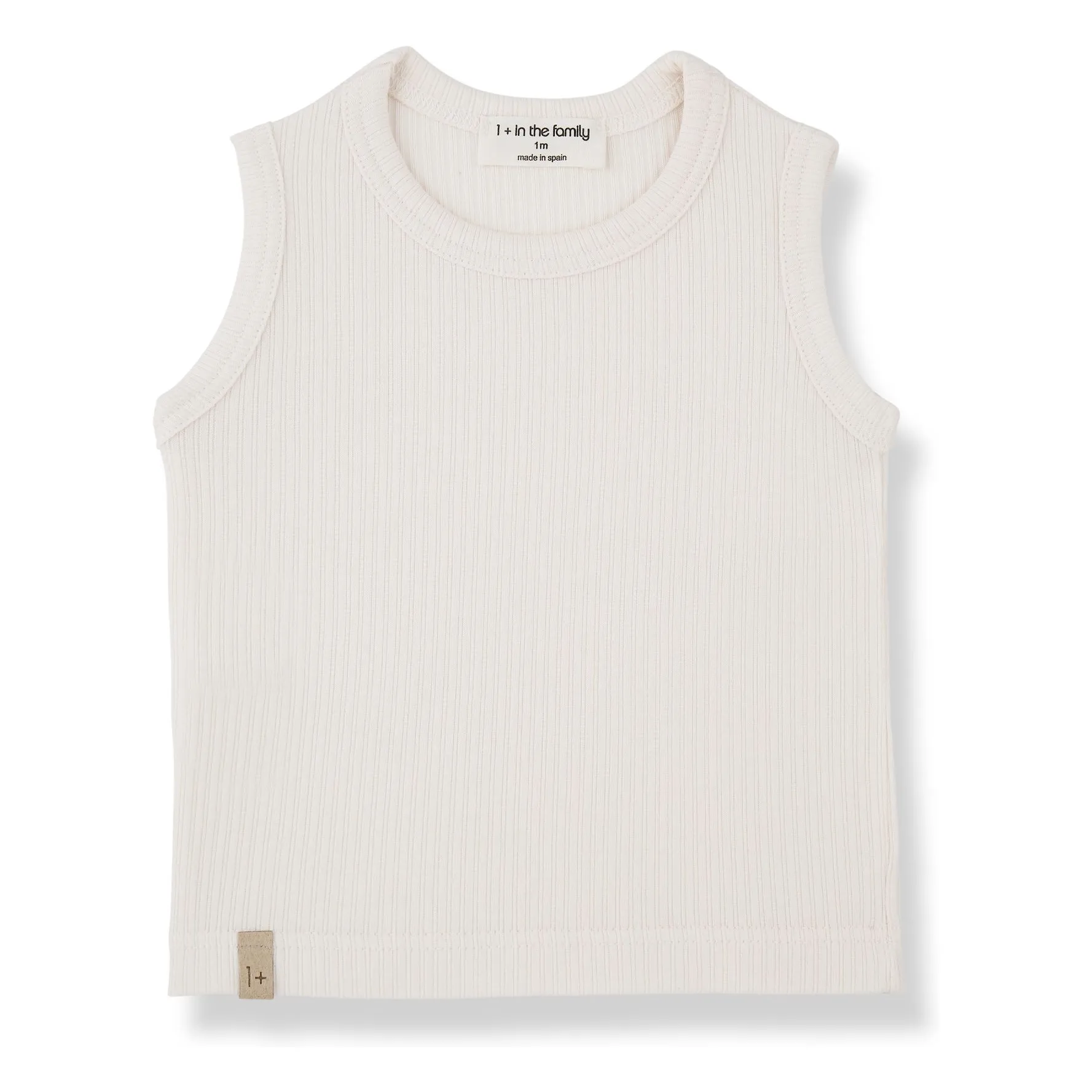 1+ In The Family Ecru Boi Tank Top