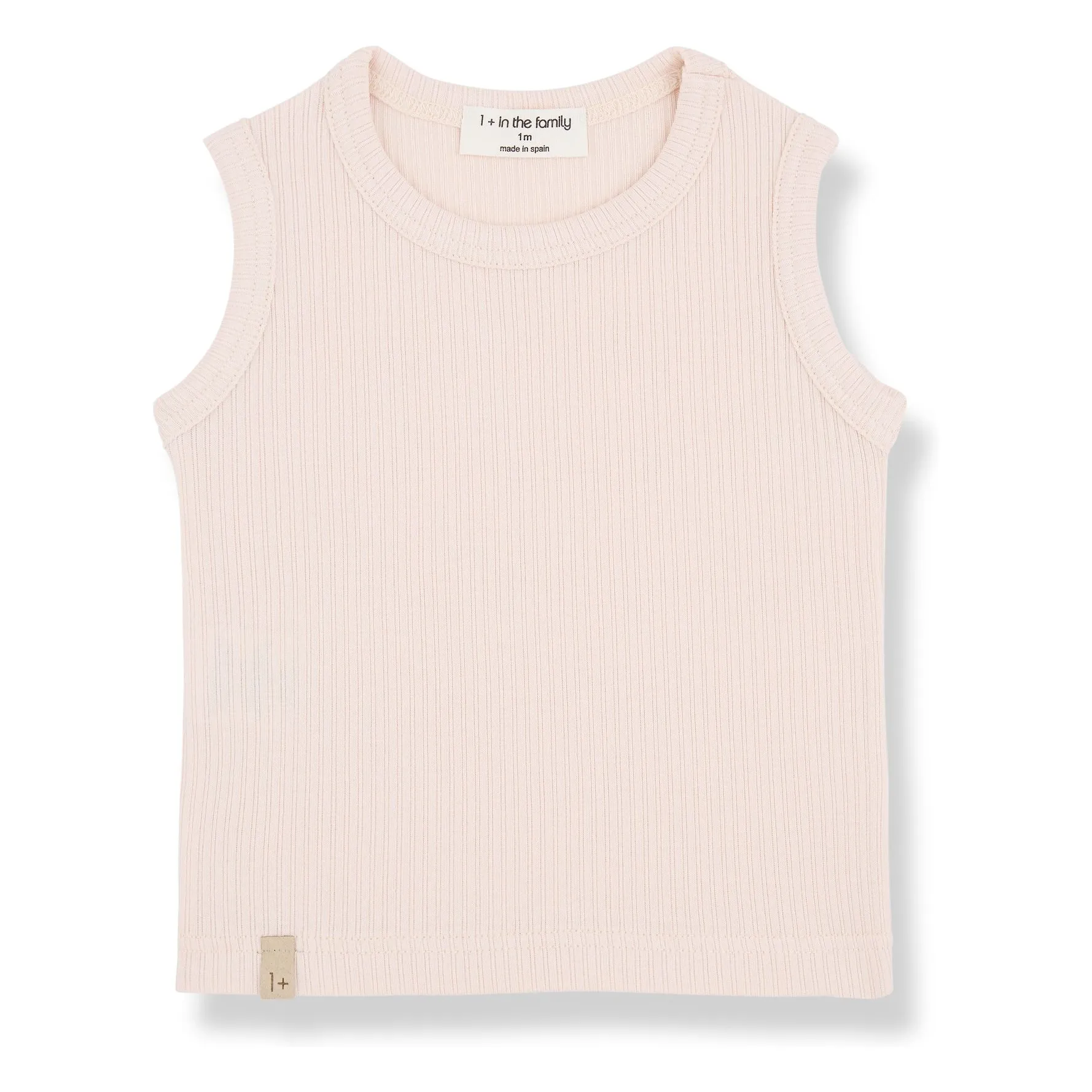 1+ In The Family Pale Pink Boi Tank Top