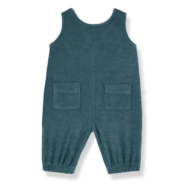 Jumpsuit Nicola Frottee | Petroleumblau