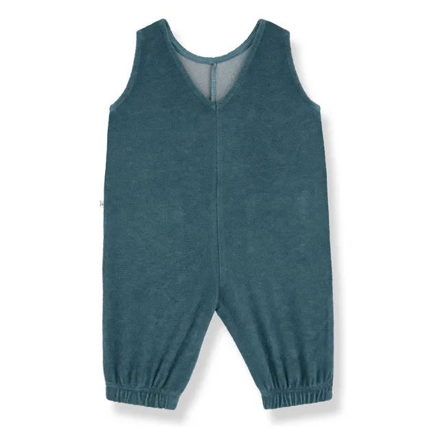 Jumpsuit Nicola Frottee | Petroleumblau