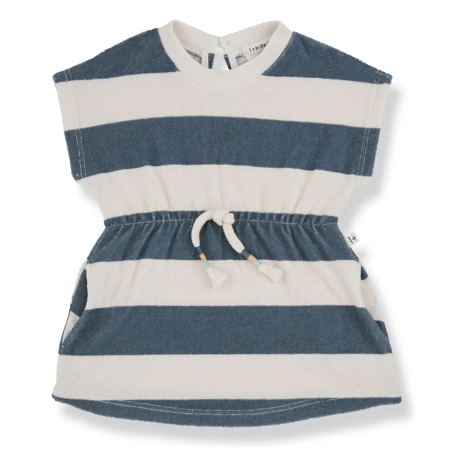 1+ In The Family Petrol Blue Ilaria Eponge Dress