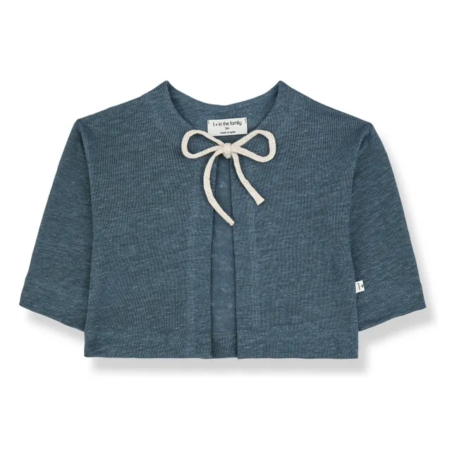 Ira Linen Jacket | Petrol blue