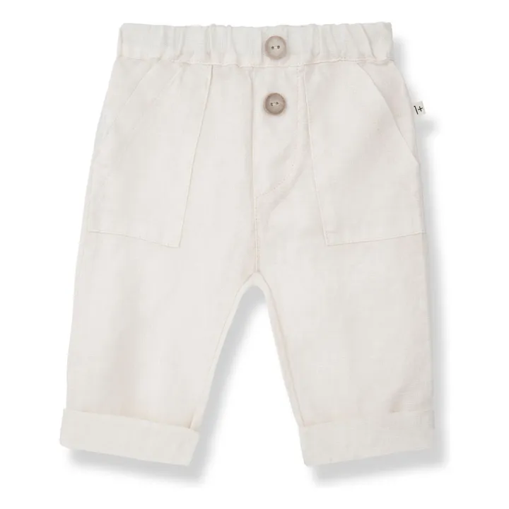 Pantalon Quinti Lin | Blanc- Image produit n°0