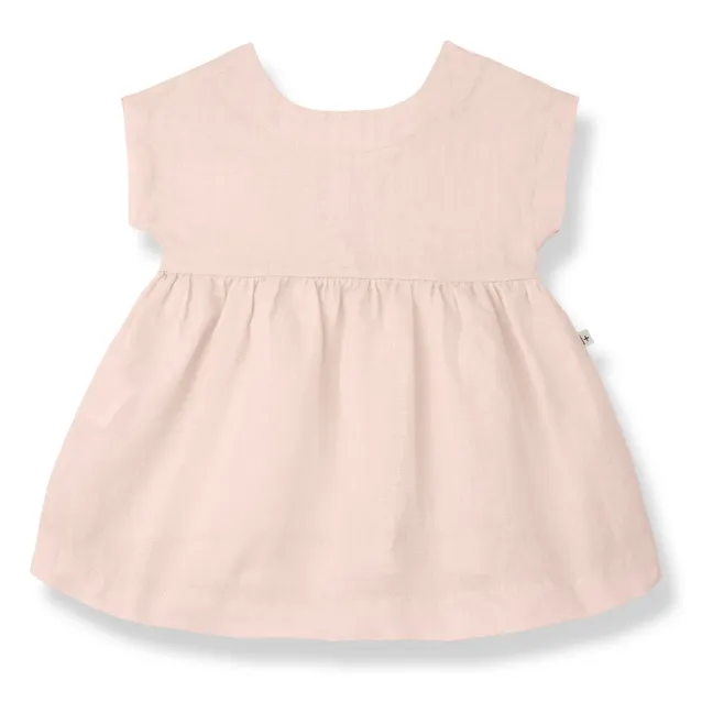 Vestido de lino Bruna | Rosa