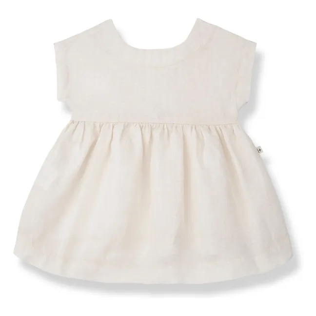 Vestido de lino Bruna | Blanco