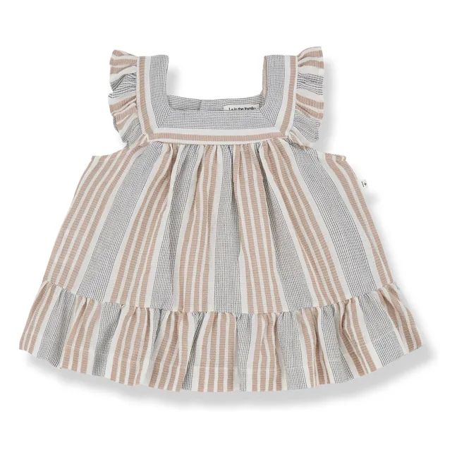 Vestido Miriam de algodón orgánico | Azul Petróleo