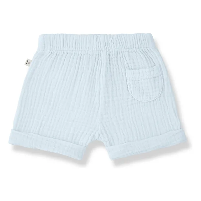 Short Mirko Gaze de Coton | Bleu pâle