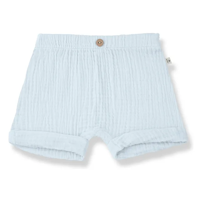 Short Mirko Gaze de Coton | Bleu pâle
