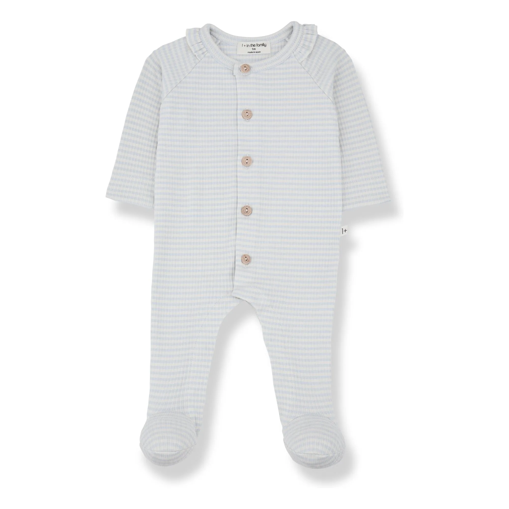 1+ In The Family Pale Blue Pyjamas With Cari Feet