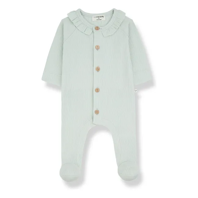 Rosetta Pyjamas With Feet | Celadon