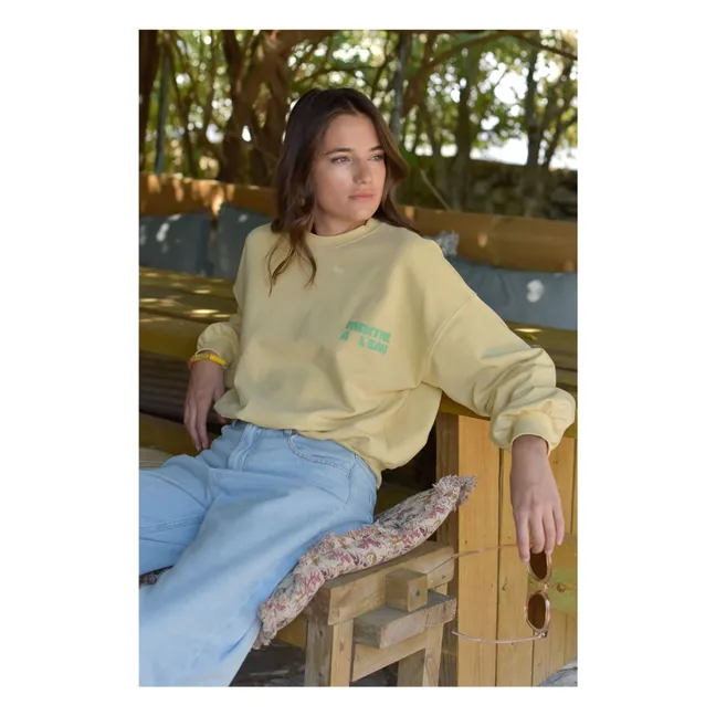 Felpa Romy Mint in cotone biologico - Collezione Donna | Giallo chiaro